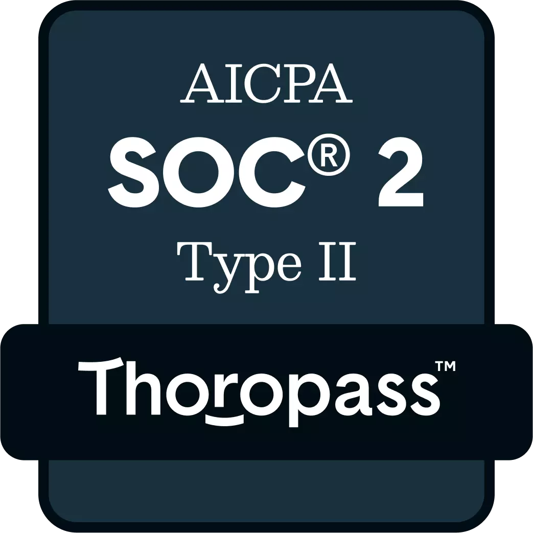 Thoropass SOC 2 Type II Certification Badge awarded to Cigo