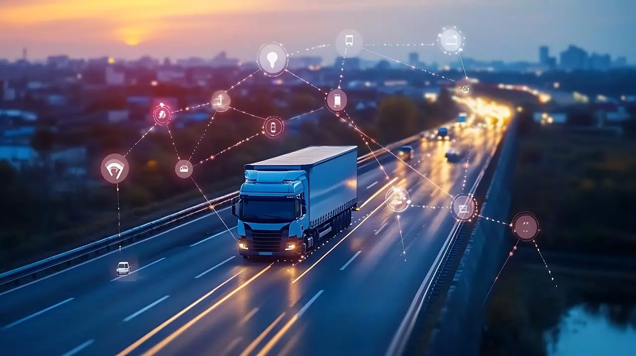 delivery-truck-on-a-road