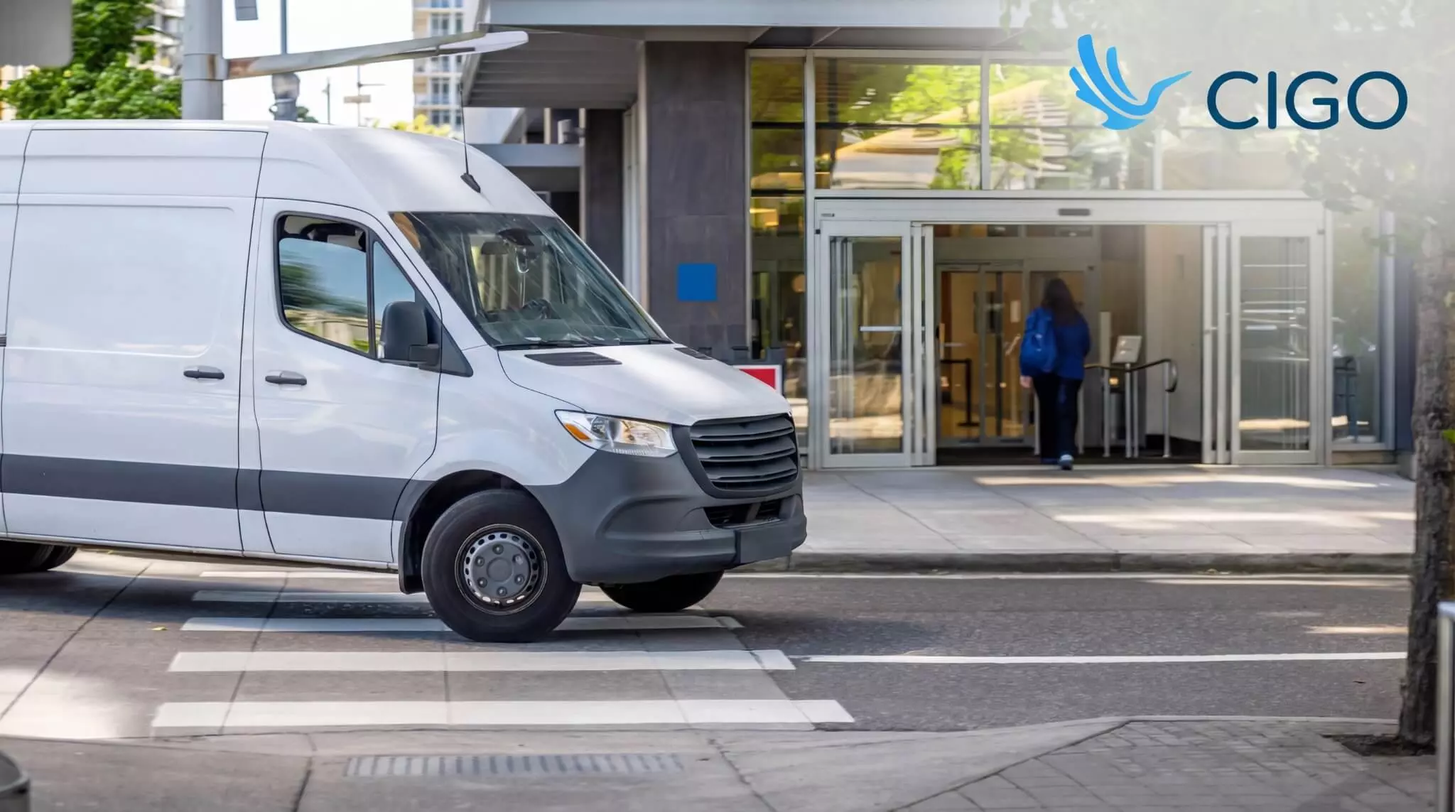 Delivery van at retail location representing direct store delivery closeout and reconciliation